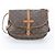 Borsa a tracolla in pelle Louis Vuitton Monogram Saumur 30 M42256 Marrone - vista 3