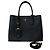 Bolsa Prada em couro Double Saffiano com logo triangular Preto