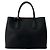 Bolsa Prada em couro Double Saffiano com logo triangular Preto - vista 3