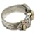 Hermès HERMES Vintage Montevideo Band Ring Silber Golden  - Ansicht 5