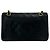 Borsa a tracolla Chanel Matelassé Coco Mark Double Flap Nero - vista 3