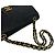 Borsa a tracolla Chanel Matelassé Coco Mark Double Flap Nero - vista 4