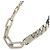 Louis Vuitton Collier Mix Chain Links Patches Necklace Argento