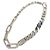 Louis Vuitton Collier Mix Chain Links Patches Necklace Argento - vista 2