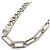 Louis Vuitton Collier Mix Chain Links Patches Necklace Argento - vista 3