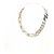 Louis Vuitton Collier Mix Chain Links Patches Necklace Argento - vista 7