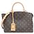 Borsa Louis Vuitton Monogram Petit Palais PM Marrone