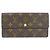 Louis Vuitton Monogram Portefeuille Sarah M61734 Wallet Marrone