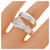 Hermes Hermès Boucles Sellier Inflexible Ring Silvery  - view 5