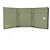 Portafoglio tri-fold Loewe in vitello verde - vista 5