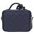 Borsa Chanel 93342 Blu Navy Pelle di Vitello Grena - vista 2
