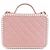 Borsa Chanel 93343 Rosa e Bianca in Pelle di Vitello Bianco - vista 2