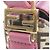 Borsa a tracolla Fendi 8BT175 EY5 Rosa Beige - vista 5