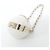 Charm per borsa Chanel AP4945 in pelle d'agnello Bianco - vista 3