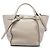 Céline Celine Big Bag Small en piel de becerro granulada flexible marrón Castaño Beige