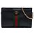 Gucci Borsa a Tracolla Ophidia con Catena in Pelle di Vitello Nera Small Nero