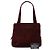Borsa Tote Chanel in camoscio rosso con logo LAX Bordò - vista 7