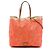 Valentino Rockstud Glam Lace Wendbare Tote aus orangefarbenem Canvas