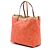 Valentino Rockstud Glam Lace Wendbare Tote aus orangefarbenem Canvas - Ansicht 2