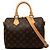 Louis Vuitton Brown Monogram Speedy Bandouliere 25 Marrone