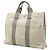 Hermès Gray Canvas Fourre Tout MM Marrone Grigio - vista 2