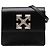 Off White Borsa Jitney 0.7 Off-White in pelle di vitello nera Nero