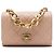 Chanel Brown Mini Quilted Calfskin Pearl Boy Chain Flap Marrone Carne