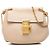 Chloé Mini Borsa a Tracolla Drew in Pelle di Agnello Grana Beige