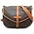 Louis Vuitton Brown Monogram Saumur 25 Marrone