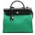 Hermès Green Toile Herbag Zip 31 Grün