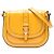 Gucci Borsa a tracolla Stirrup Small Microguccissima in vernice gialla Giallo Senape