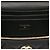Piccolo Vanity Case Chanel in Pelle di Agnello Nera con Manico e Catena Nero - vista 6