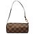Louis Vuitton Brown Damier Ebene Papillon Pochette Marrone