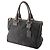 Borsa Satchel Prada in Tessuto Canapa Nera con Logo Nero - vista 2