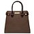 Borsa a mano Burberry in pelle marrone Marrone scuro