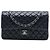 Chanel Purple Medium Classic Caviar Double Flap Porpora