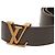 Cinturón reversible Initiales Louis Vuitton en piel de becerro marrón Castaño Marrón oscuro - vista 4