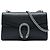 Borsa a tracolla Gucci Dionysus in pelle di vitello nera Medium Nero