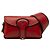 Mini Bolsa Saddle D Bee em couro vermelho Dior Bordeaux