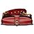 Mini Bolsa Saddle D Bee em couro vermelho Dior Bordeaux - vista 3