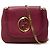 Gucci 1973 Piccola Borsa a Tracolla in Vitello Rosso con Catena Bordò