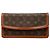 Louis Vuitton Brown Monogram Pochette Dame PM Marrone