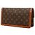 Louis Vuitton Brown Monogram Pochette Dame PM Marrone - vista 2