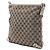 Gucci Borsa a tracolla Abbey D Ring in tela GG beige - vista 2