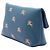 Clutch a patta Burberry Blue Medium in pelle con ricamo Equestrian Knight e spilla di sicurezza Blu scuro - vista 2