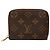 Monedero Zippy Monogram Marrón Louis Vuitton Castaño