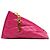 Monedero Saint Laurent Berlingo Charm de piel de cordero acolchada rosa