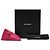 Monedero Saint Laurent Berlingo Charm de piel de cordero acolchada rosa - vista 7