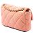 Chanel Pink CC Quilted Jersey East West Flap Rosa - vista 2