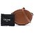 Céline Celine Borsa a Tracolla Oval Cuir Triomphe in Pelle di Vitello Marrone Small - vista 7
